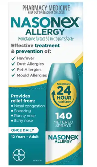 Star Discount Chemist Nasonex allergy nasal spray 140 metered sprays offer