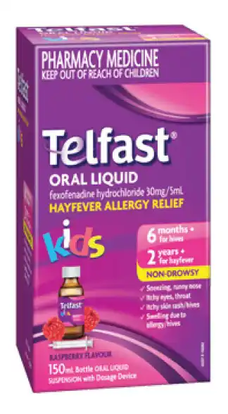 Star Discount Chemist Telfast oral liquid hayfever allergy relief kids 150ml offer