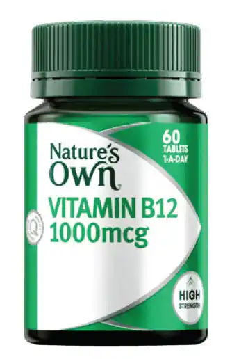 Nature’s own b12 1000mcg 60 tablets