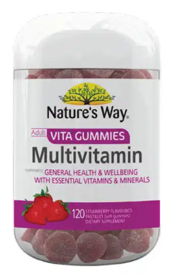 Star Discount Chemist Nature’s way adult vita gummies multivitamin 120 pastilles offer
