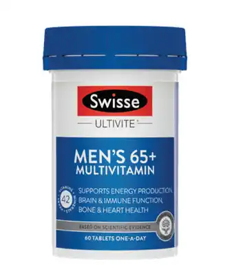 Star Discount Chemist Swisse ultivite men's 65+ multivitamin 60 tablets offer