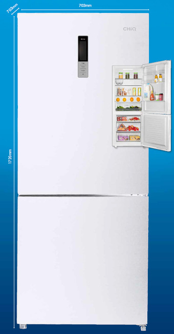 The Good Guys Chiq 396l bottom mount refrigerator offer