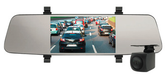 Nanocam+ 5.5” hd front & rear mirror dash cam