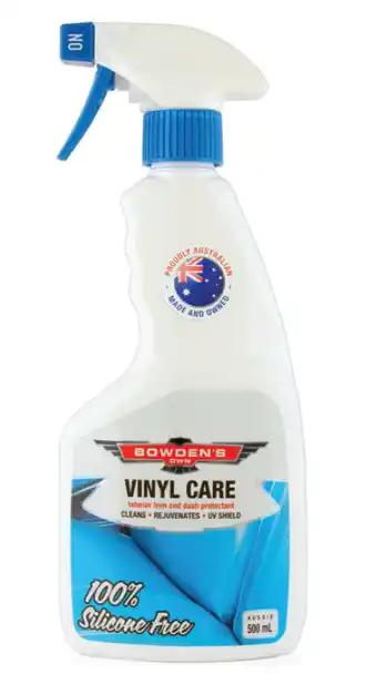 SuperCheap Auto Bowden's own 500ml vinyl care offer