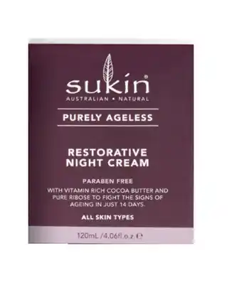 Alliance Pharmacy Sukin purely ageless restorative night cream 120ml offer