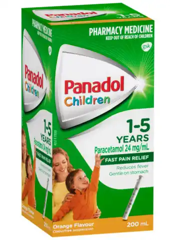 Panadol children 1-5 years orange 200ml