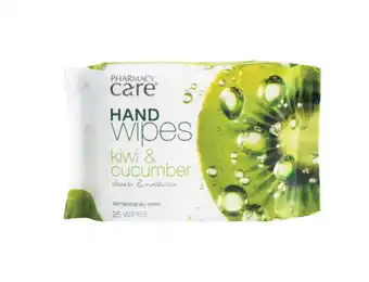 Alliance Pharmacy Pharmacy care hand wipes kiwi & cucumber 25 pack offer