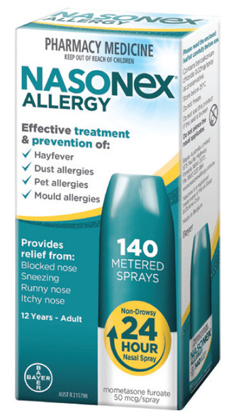 Nasonex allergy 140 metered sprays