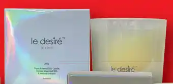 Le desire glass candle in box 255g - papaya