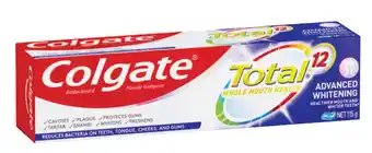Colgate total advanced whitening toothpaste 115g