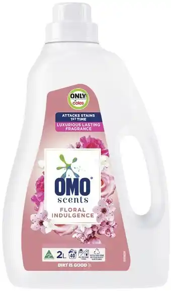 Coles Omo Scents Laundry Liquid 2 Litre offer