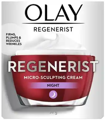 Coles Olay Regenerist Micro Sculpting Night Cream 50g offer