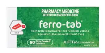 Alliance Pharmacy Ferro tab 200mg 60 tablets offer