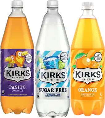 Coles Kirks Soft Drink 1.25 Litre offer