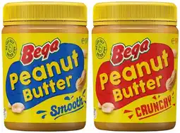 Coles Bega Smooth or Crunchy Peanut Butter 470g offer