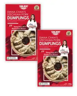 Coles Golden Wok Szechuan Pork Dumplings 230g offer
