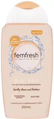 Coles Femfresh Daily Intimate Wash Aloe & Calendula 250mL offer