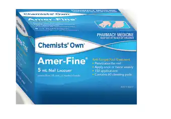 Alliance Pharmacy Chemists’ own amer-fine anti-fungal nail treatment 5ml offer