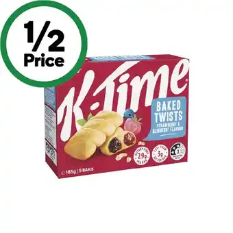 Woolworths Kellogg's K-Time Twists 185g Pk 5 offer