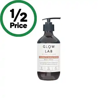 Woolworths Glow Lab Body Wash 400ml offer