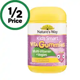 Woolworths Nature's Way Kids Multivitamin Vita Gummies Pk 120 offer
