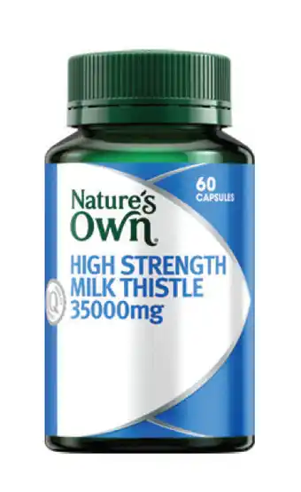 Alliance Pharmacy Nature's own high strength milk thistle 35000mg 60 capsules offer