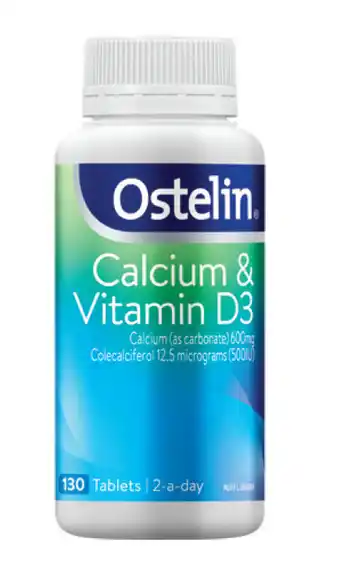 Alliance Pharmacy Ostelin calcium & vitamin d3 130 tablets offer