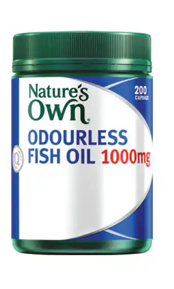 Alliance Pharmacy Nature's own odourless fish oil 1000mg 200 capsules offer