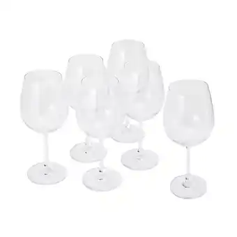 Kmart Set of 6 dine red wine glasses 570ml offer