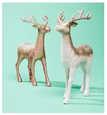 Kmart Assorted large glitter reindeer offer