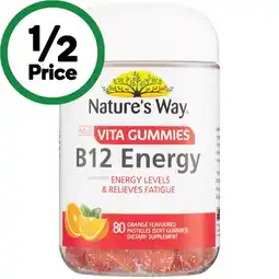 Woolworths Nature's Way Adult B12 Energy Gummies Pk 80 offer