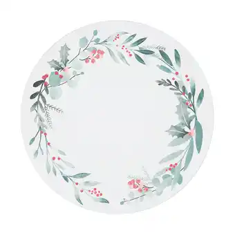 Holly and berry corkback placemat
