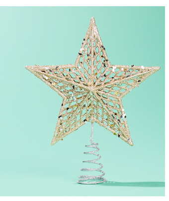 Kmart 20cm confetti star tree topper offer