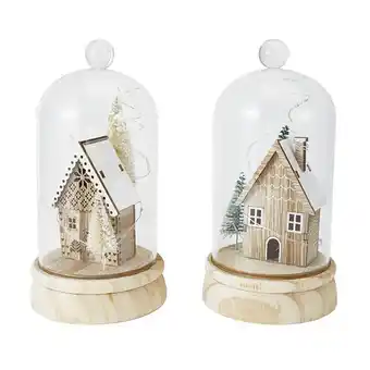 Kmart Light up folklore christmas house domes offer