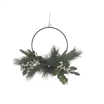 White berry glitter wreath