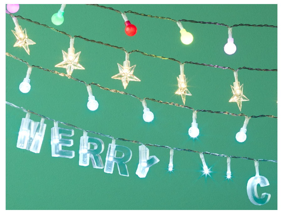 Assorted battery operated 24 led novelty string lights offer at Kmart