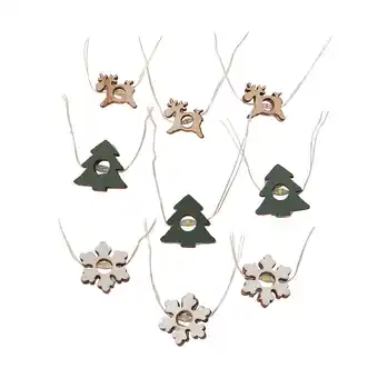 Battery operated wooden cap wire lights
