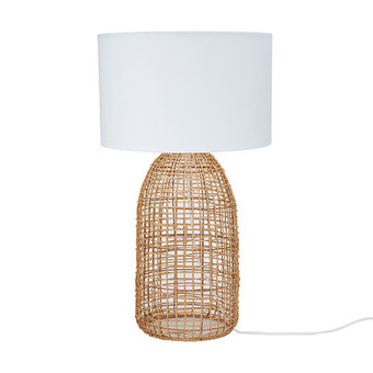 Kmart Rattan table lamp offer