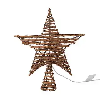 Kmart Light up rattan tree topper offer