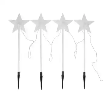 Kmart Solar star stake lights 4 pack offer