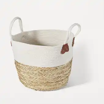 Kmart Rope and straw basket with handles offer