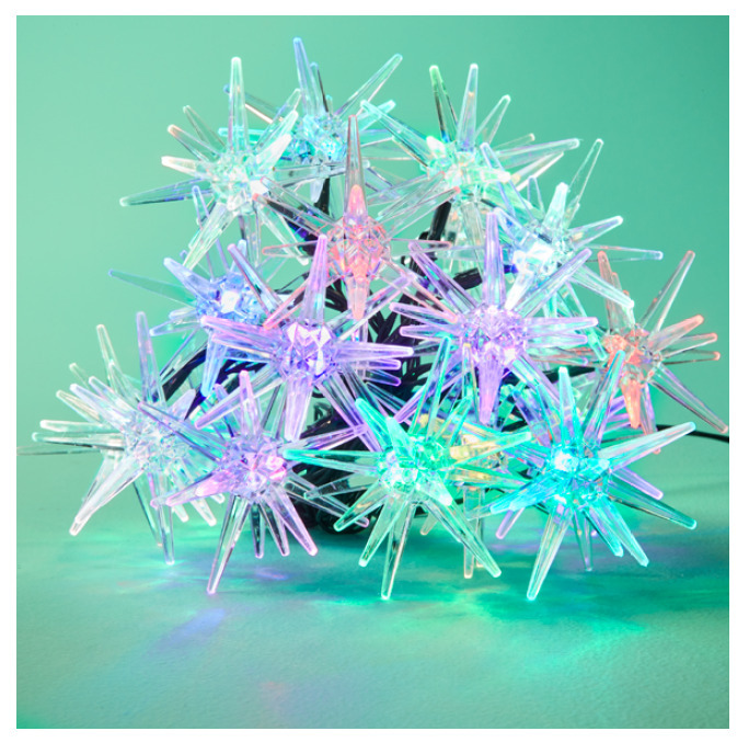 Assorted 20 low voltage colour changing starburst lights offer at Kmart