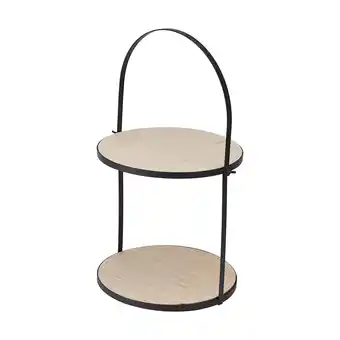 Two tiered decorative christmas stand