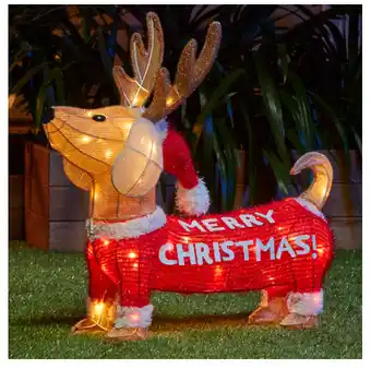 Kmart Low voltage merry christmas tinsel dog offer