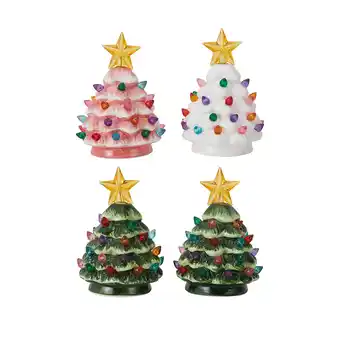 Kmart Assorted light up mini vintage christmas tree 2 pack offer