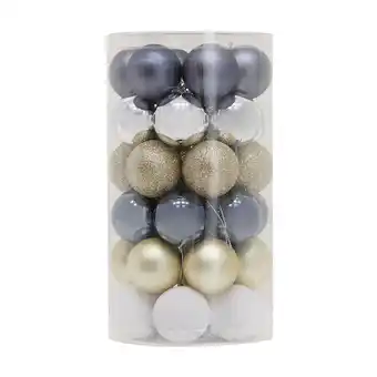 Kmart 36 pck 4cm baubles - natural nostalgia offer