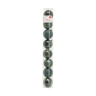 Kmart 8 pack 8cm baubles - sage offer
