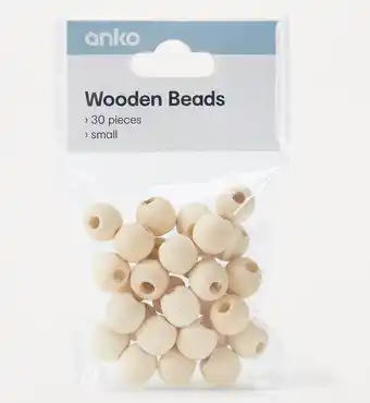 Kmart Wooden beads offer