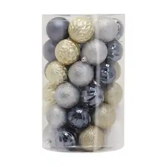 Kmart 47 pack 6cm baubles - natural nostalgia offer