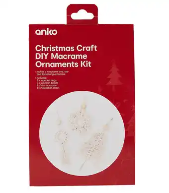 Kmart Diy macrame ornament kit offer